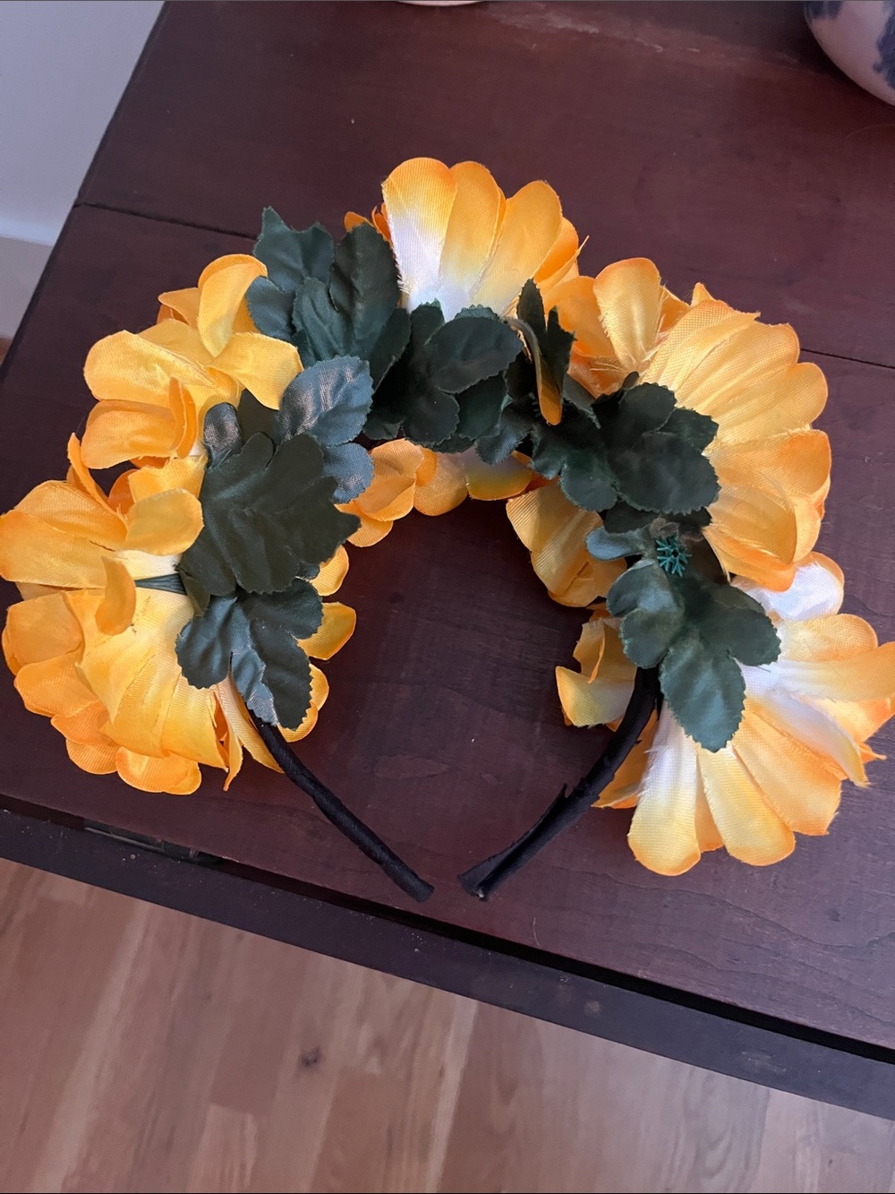 Dia de los muertos from mexico city yellow Flower Headband